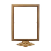 Marco portafotos rectangular de aluminio 13x18 cm con soporte